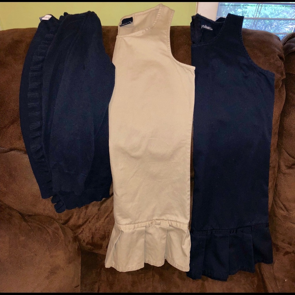 2 French toast uniform jumpers, size 12 &cardigan